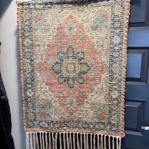 Bohemian Woven Tapestry with Fringe